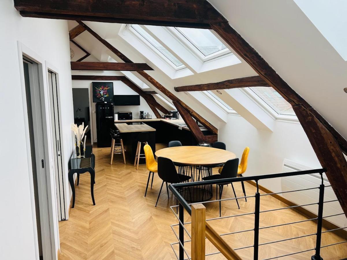 Elegant T4 Centre Reims/Parking Prive Apartment Ngoại thất bức ảnh