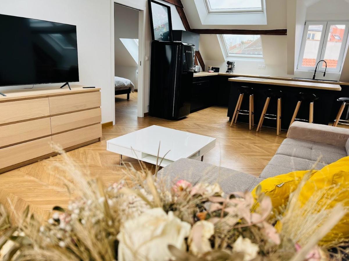 Elegant T4 Centre Reims/Parking Prive Apartment Ngoại thất bức ảnh