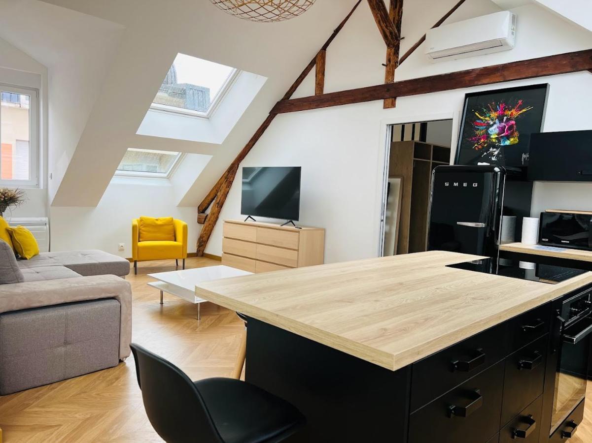 Elegant T4 Centre Reims/Parking Prive Apartment Ngoại thất bức ảnh